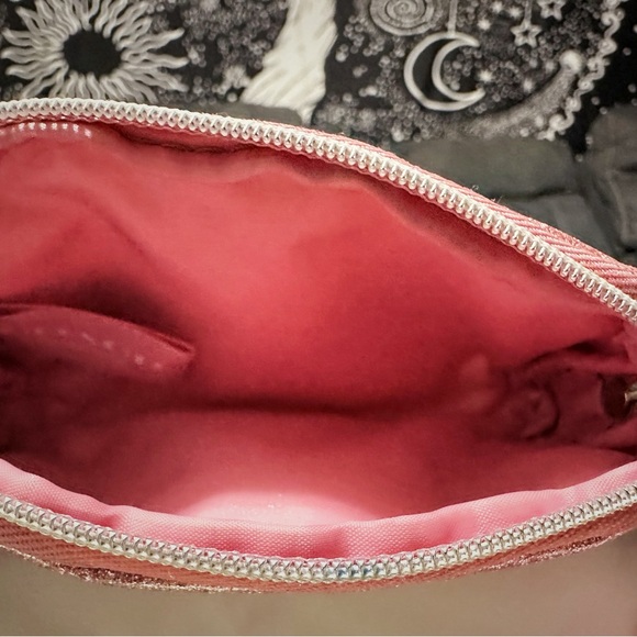 Coach Glittery Pink Coin Pouch make up pouch - Picture 7 of 15